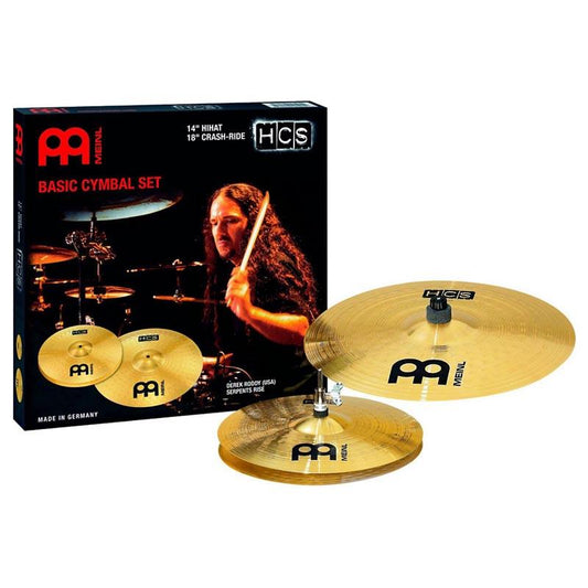 Meinl Cymbals HCS Pack of 3 14" Hi-Hat & 18" Crash-Ride HCS1418