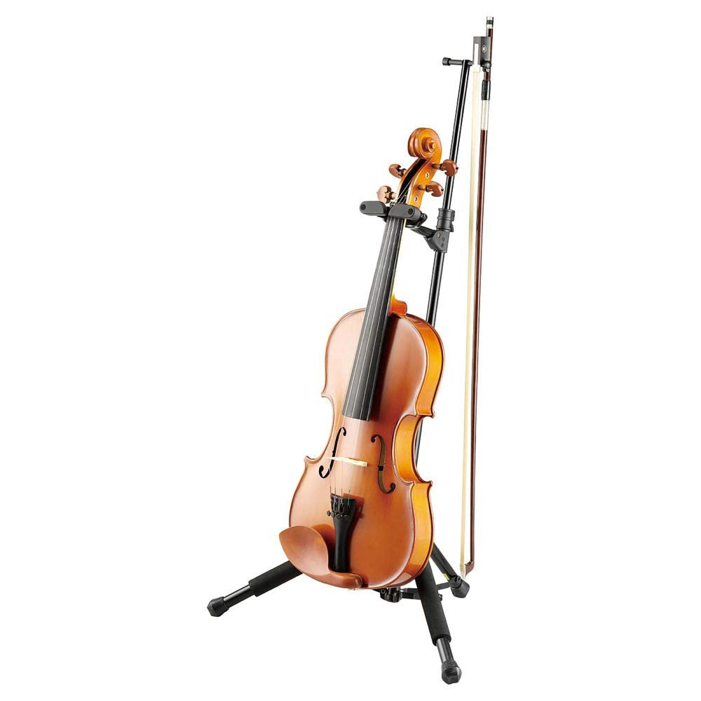 Hercules Violin /Viola Stand Aluminium DS571BB Travlite /Blk (w/Bag)