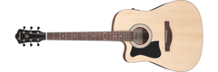 Ibanez Acoustic Guitar Dreadnought with Cutaway Electronics Open Pore Natural Lefty V40LCE-OPN