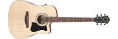 Ibanez Acoustic Guitar Dreadnought with Cutaway Electronics Open Pore Natural V40CE-OPN