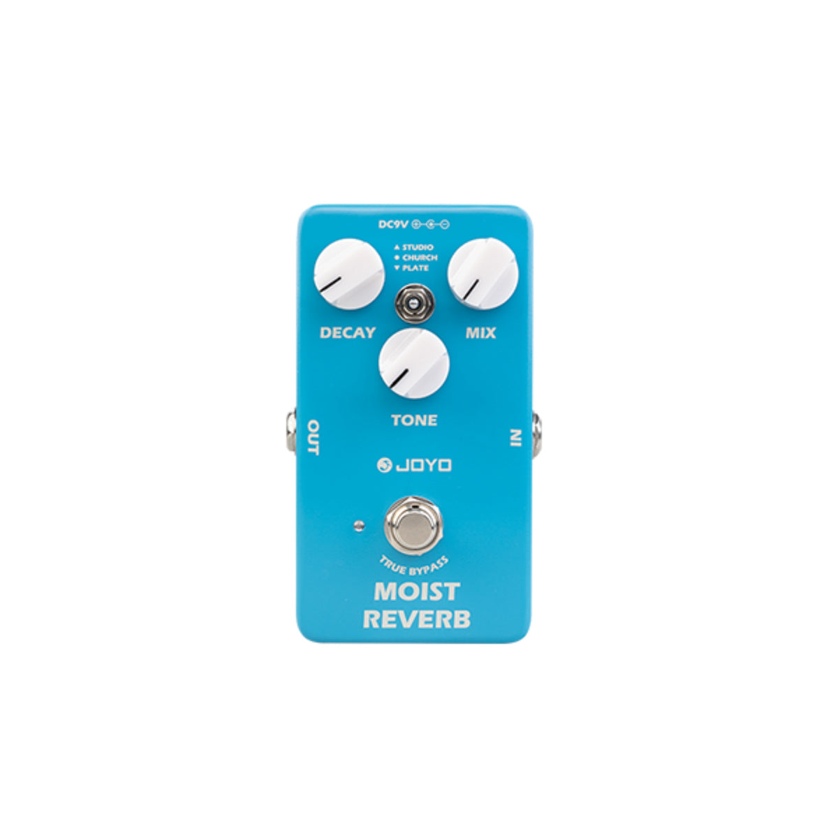 JOYO Moist JF-20 Digital Reverb Pedal with 3 Effects (Studio, Church, Plate)