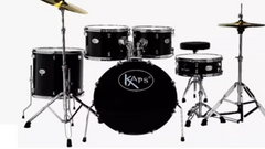 Kaps P35C 5-Pieces Acoustic Drum Kit With Hardware And Cymbals
