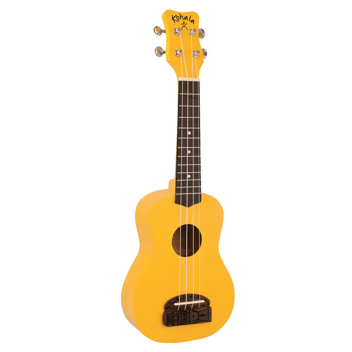 Kohala Ukulele Tiki Series Soprano - Yellow KT-SYE