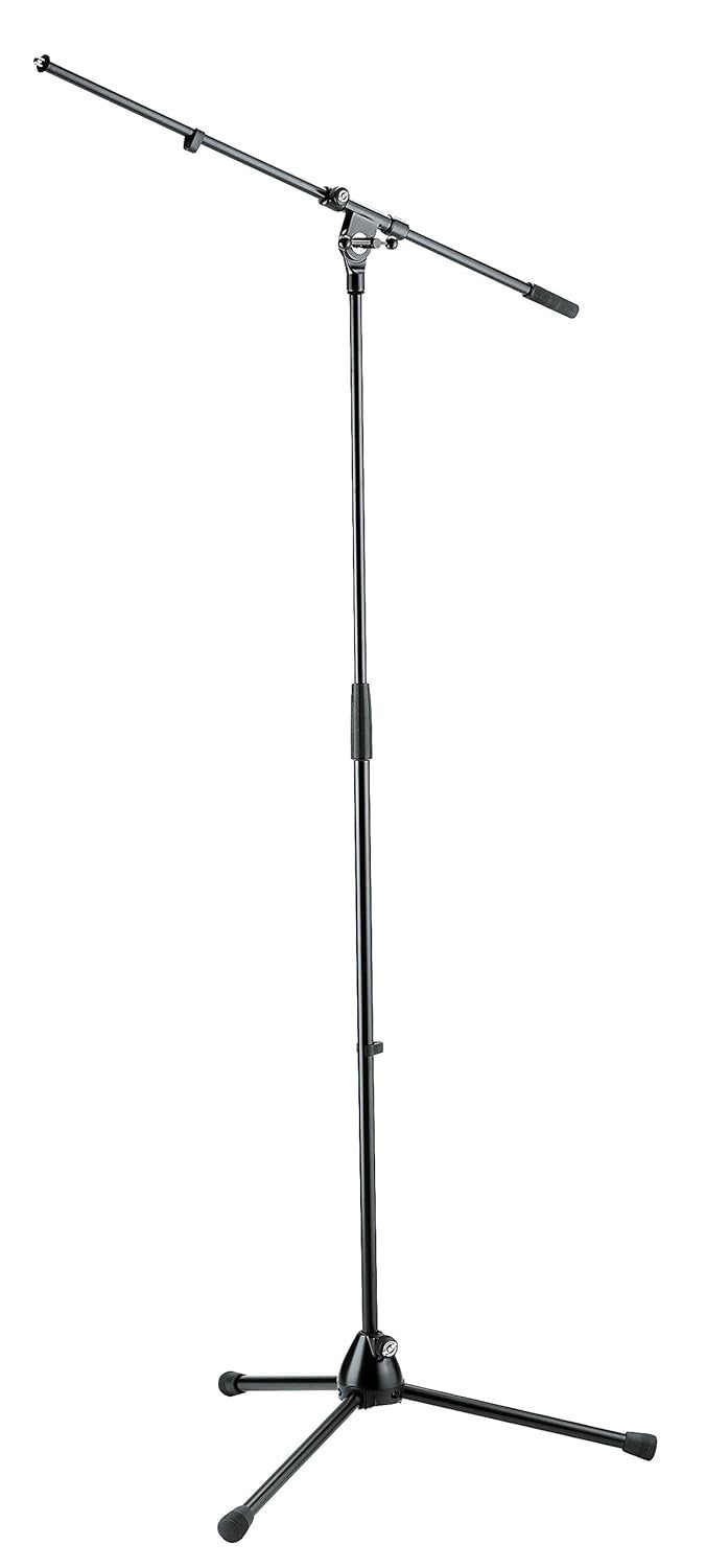 Konig & Meyer 21020-300-55 Mic Stand with Boom Arm, 3/8" - Black
