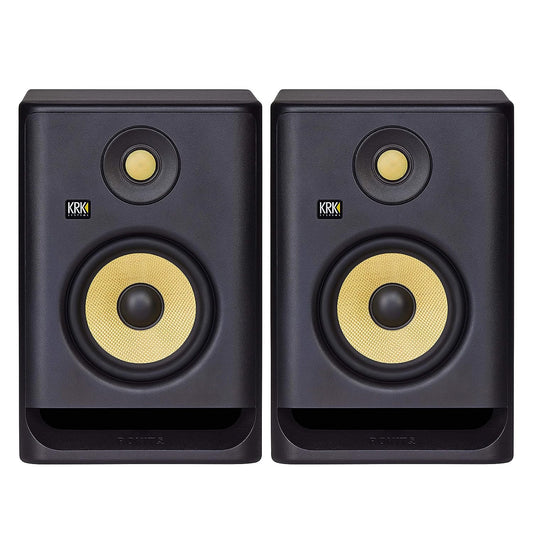 KRK ROKIT 5 G4 Wired Powered Studio Monitors Subwoofer