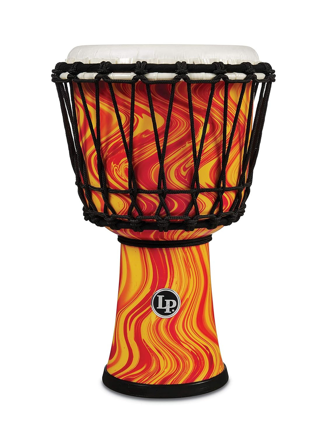 Latin Percussion LP1607 Rope Tuned 7'' Circle Djembe With Perfect-Pitch Head