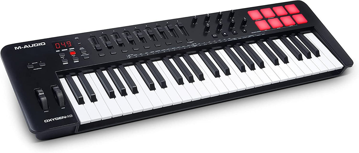M-Audio Oxygen 49 (MKV) – 49 Key USB MIDI Keyboard Controller With Beat Pads