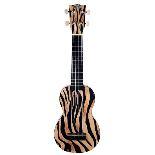 Mahalo Art II Series Soprano Ukulele Zebra With Bag - MA1ZE