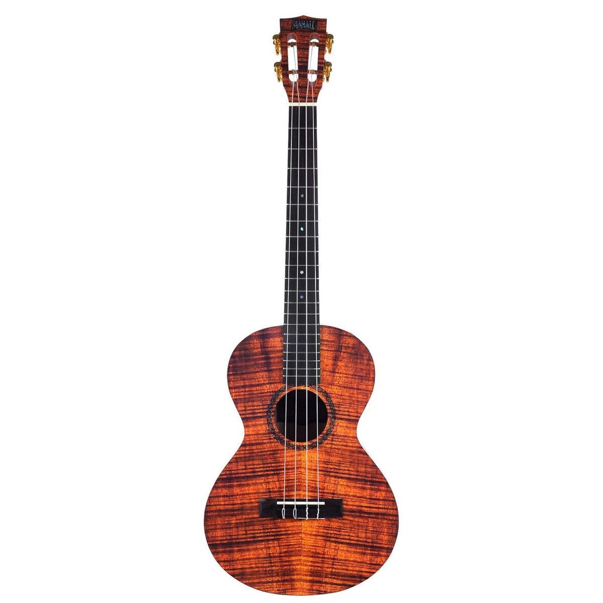 Mahalo Artist Elite Series Baritone Ukulele Photo Flame Koa With Bag - MA4KA
