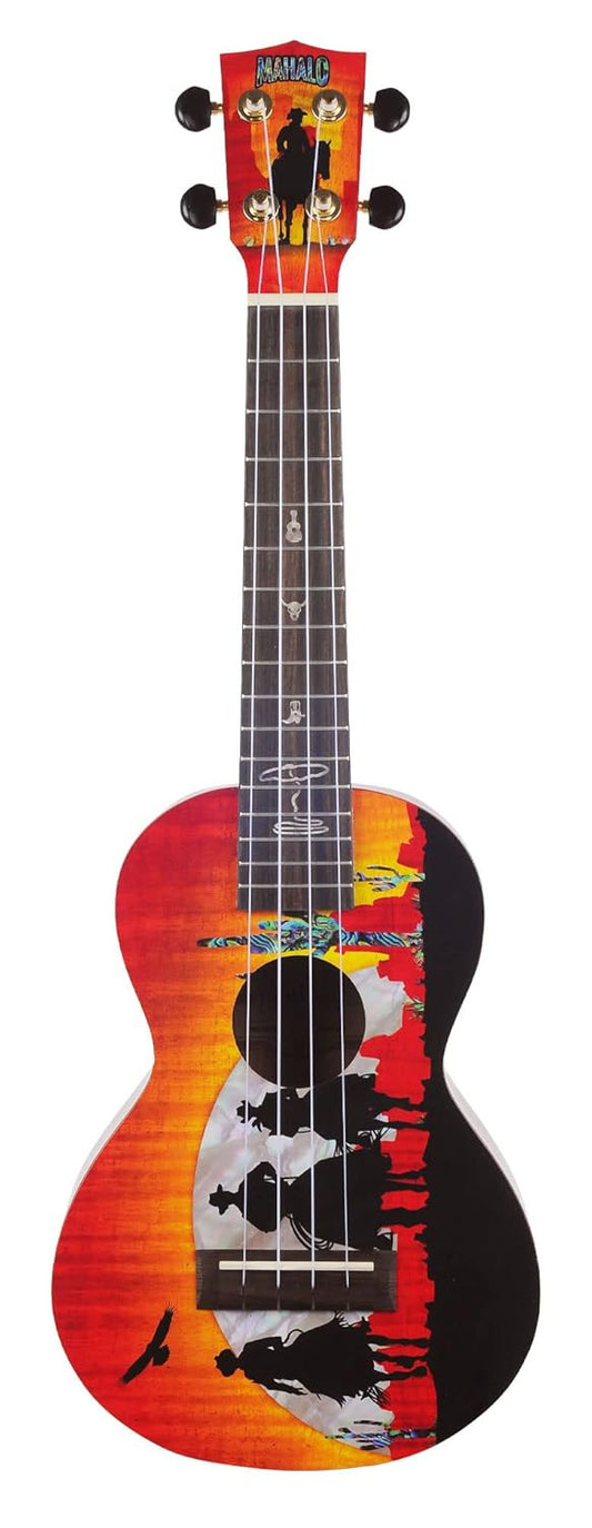 Mahalo Artist Elite Series Concert Ukulele Wild West With Bag - MA2WW