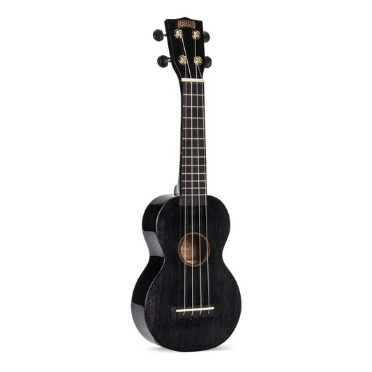 Mahalo Hano Series Soprano Ukulele Trans Black With Bag - MH1TBK