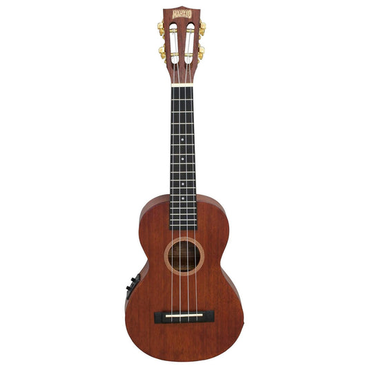 Mahalo Java Series Concert Ukulele Trans Brown With MVT2 Electronics & Padded Bag - MJ2VTTBR