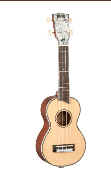 Mahalo Pearl Series Soprano Ukulele Natural With Bag - MP1