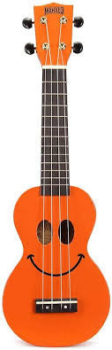 Mahalo U-Smile Series Soprano Ukulele Orange With Bag - U-SMILE OR