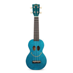 Mahalo U-Smile Series Soprano Ukulele Trans Blue With Bag - U-SMILE TBU