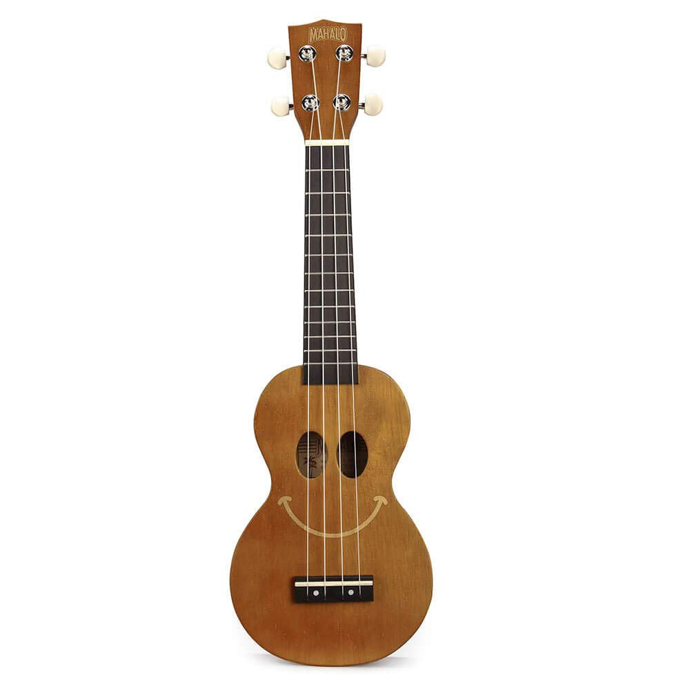 Mahalo U-Smile Series Soprano Ukulele Trans Brown With Bag - U-SMILE TBR