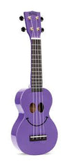 Mahalo U-Smile Series Soprano Ukulele Trans Purple With Bag - U-SMILE TPP