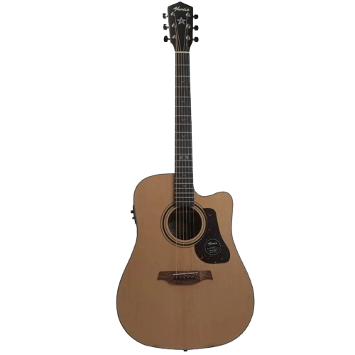 Mantic GT10DC -E Solid Top Semi Acoustic Guitar