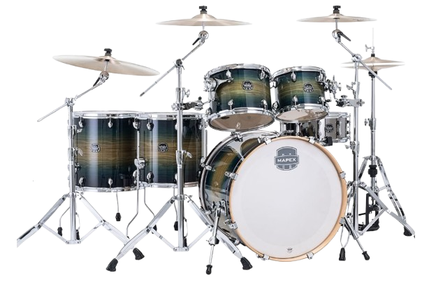 Mapex AR628SET Drum Set, Armory Series, 6 pcs Hybrid, SHELL PACK -Rainforest Burst