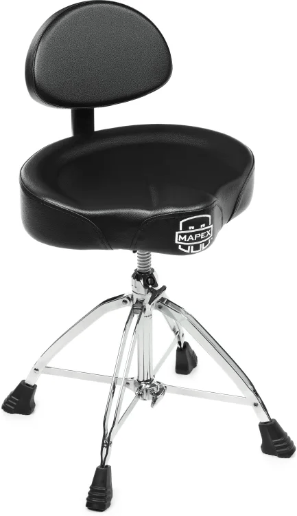 Mapex T875 Saddle Top Drum Throne with Backrest