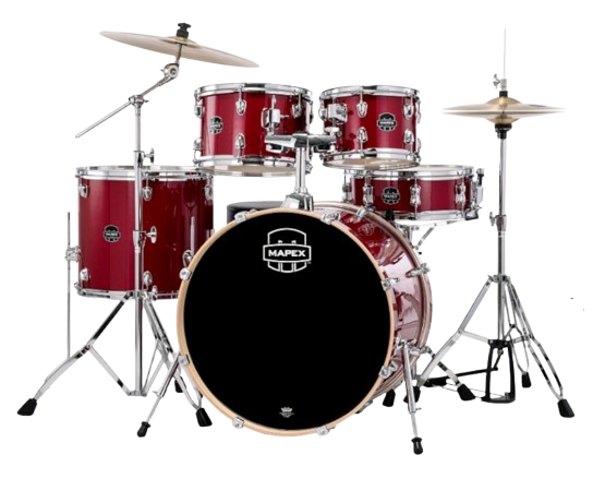 Mapex VE5295FT Drum Set, Venus, 5 pcs, Hybrid with Hardware & Throne