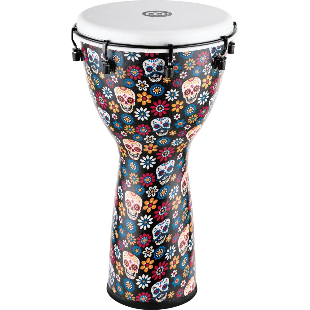 Meinl ADJ12-DA Djembe, Alpine Series, Synthetic Head -12" -Day of the Dead