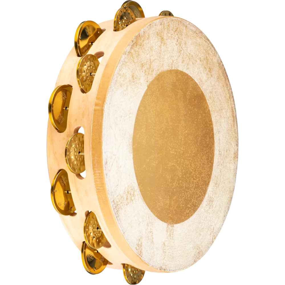 Meinl AE-MTAH2BO Tambourine, Artisan Edition Series, Mixed Bronze Jingles, 2 Rows -10"