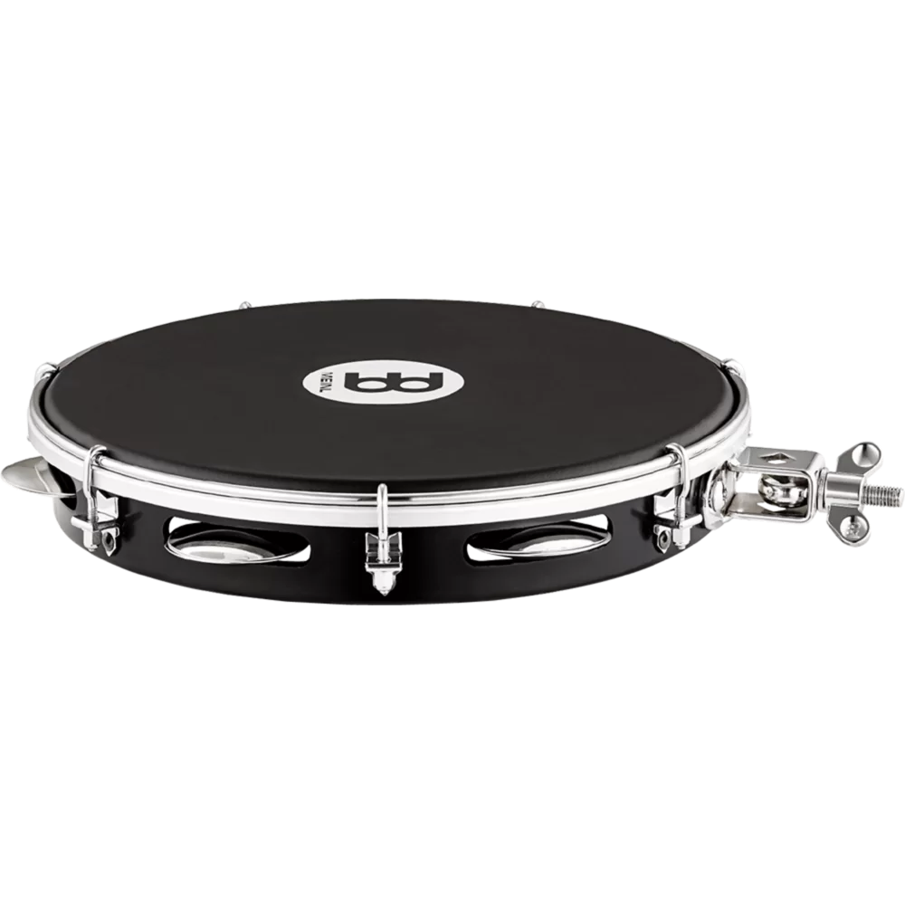 Meinl PA10A-BK-NH-H Pandeiro with Holder, Traditional ABS Series, 10"(25cm), Napa Head