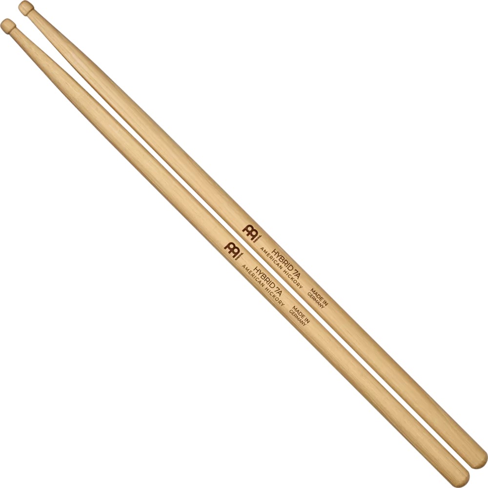 Meinl SB105 Drumstick, Hybrid Hickory, Wood Tip - 7A