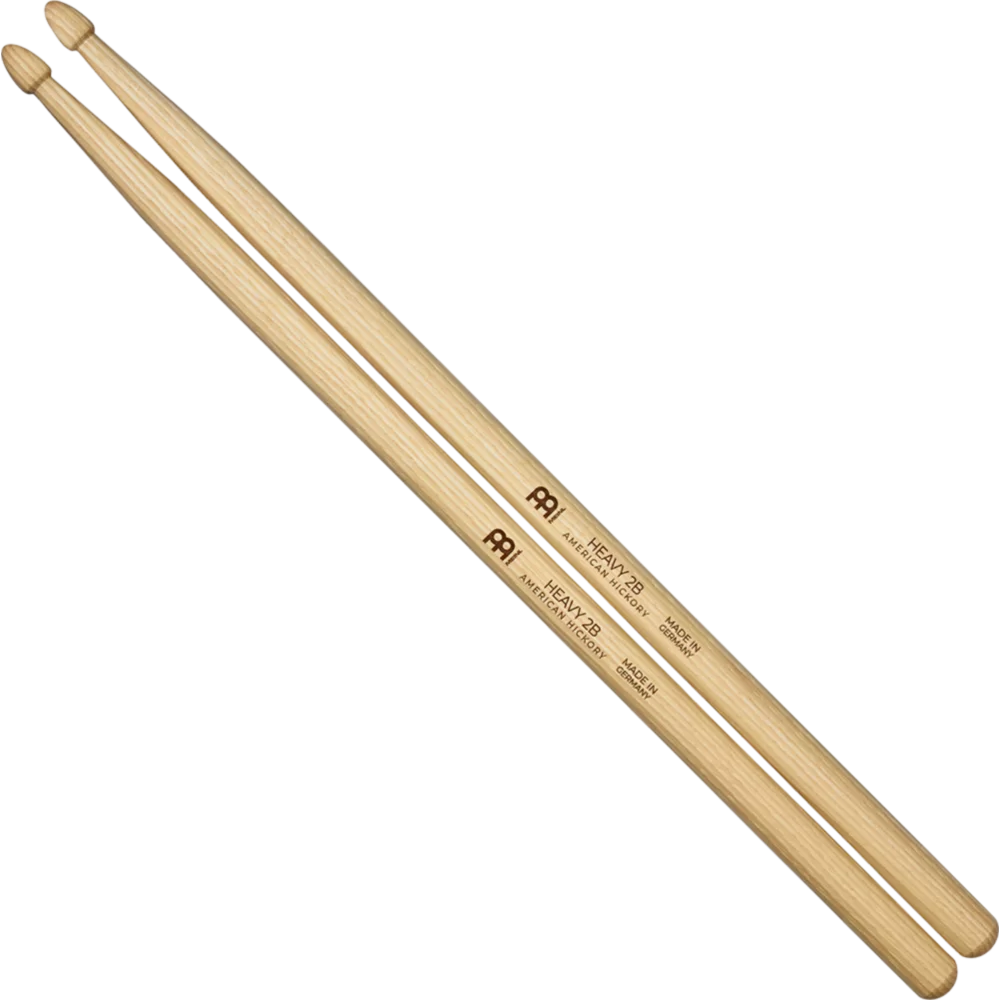 Meinl SB110 Drumstick, American Hickory, Wood Tip, Heavy - 2B