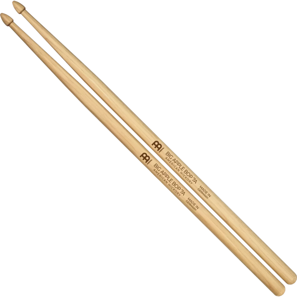 Meinl SB111 Drumstick, Big Apple Bop, American Hickory, Acorn Wood Tip - 7A