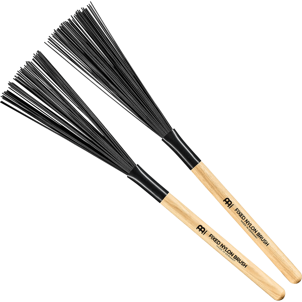 Meinl SB303 Drum Brush, Fixed Nylon with Wooden Handle