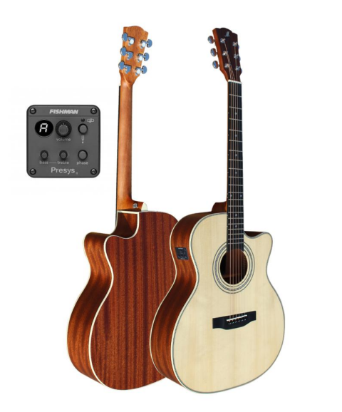 Merida Extrema M1GAC EQ Electro-Acoustic Guitar With Bag - Natural