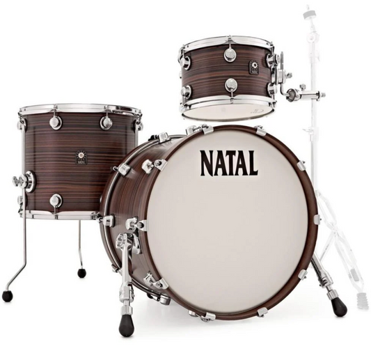 Natal Cafe Racer Series KTW-TJ Traditional Jazz 3-Piece Shell Pack Acoustic Drum Kit Without Hardware & Cymbals