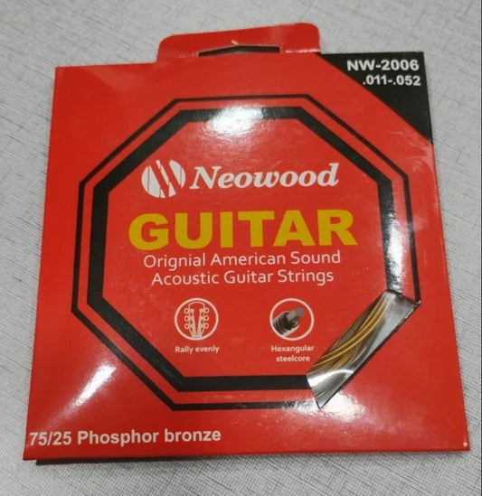 Neowood (NW-2006) Acoustic Guitar Strings set. (011 - .052) (NW-12)