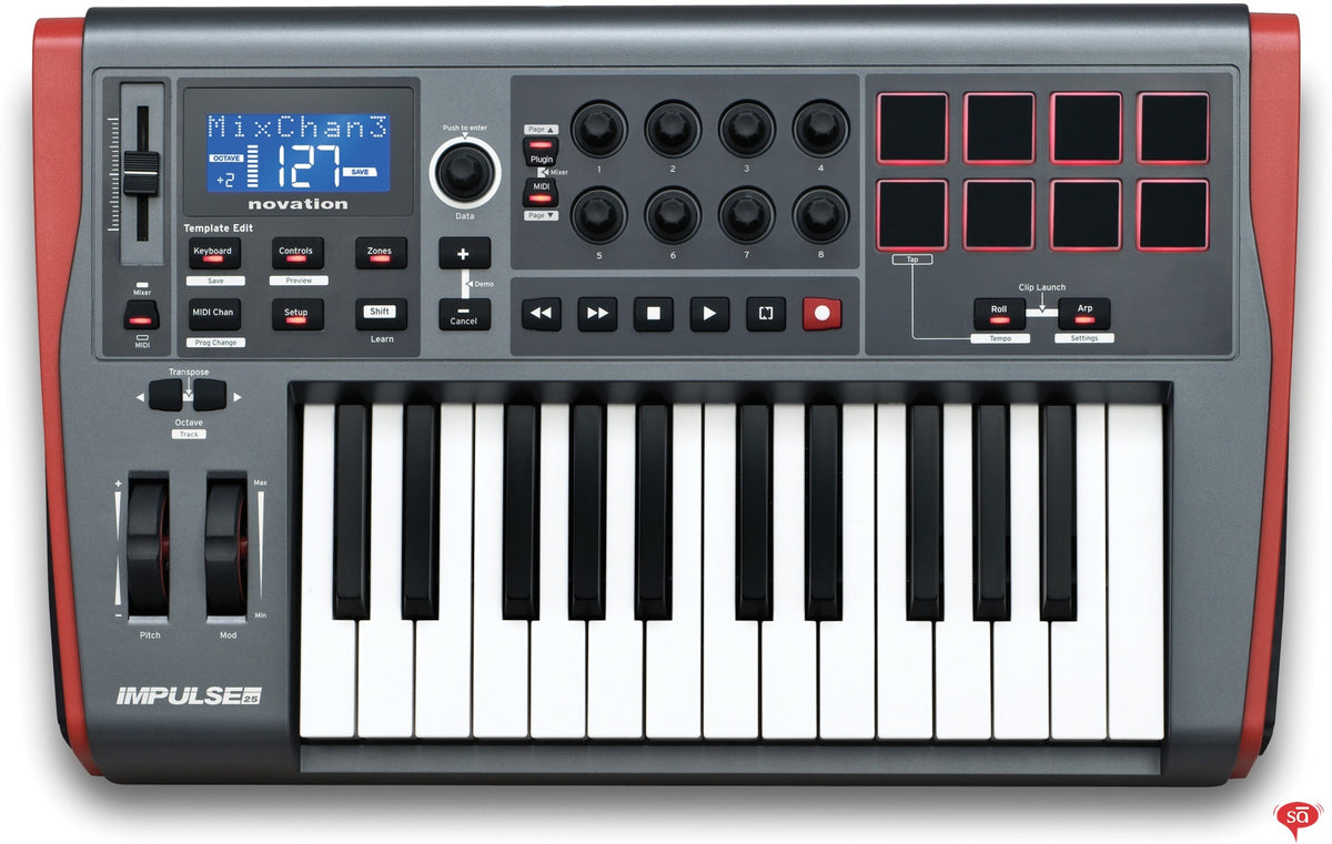 NOVATION IMPULSE 25 MIDI KEYBOARD