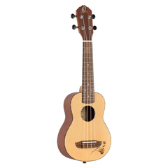 Ortega RU5-SO Soprano Ukulele, Bonfire Series, -Sapele Natural