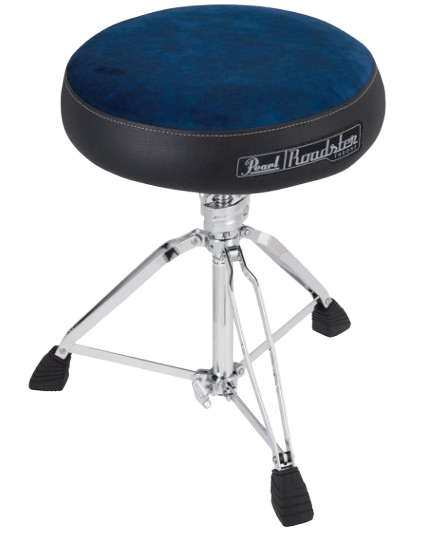 Pearl D-1500BLST Drum Throne, with Blue Cloth Seat Top