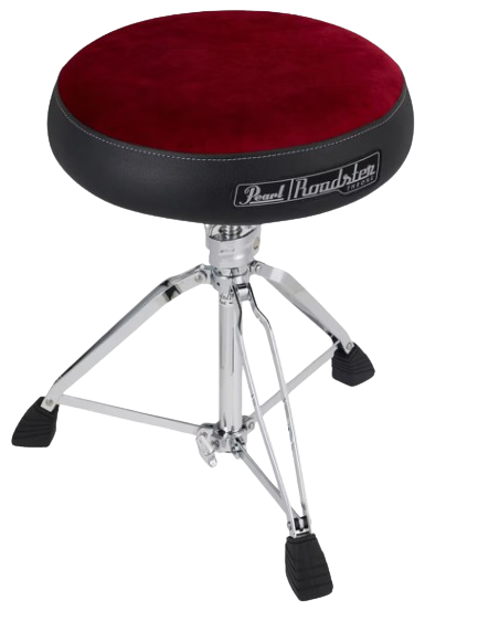 Pearl D-1500RST Drum Throne, with Red Cloth Seat Top