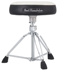 Pearl D-1500WST Drum Throne, with White Cloth Seat Top