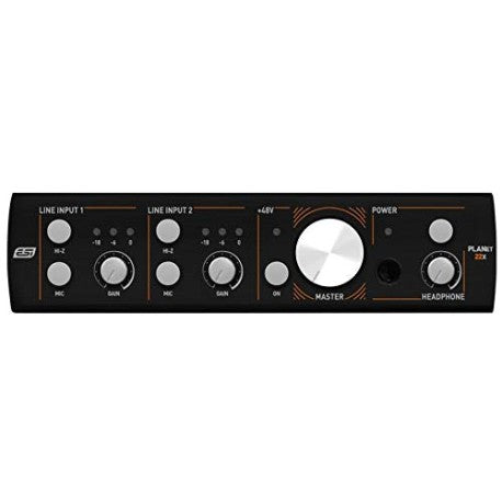 Planet 22x Professional Dante audio interface with 2 inputs / 2 outputs