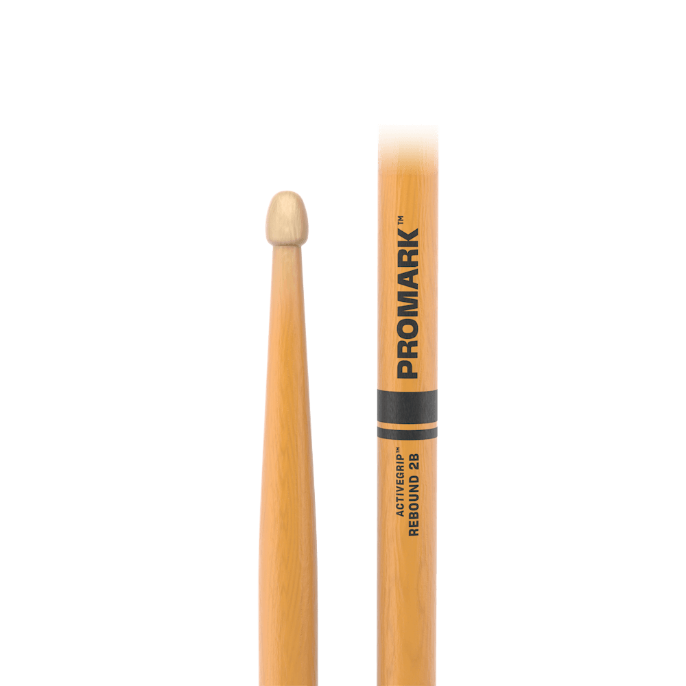 Promark R2BAGC Rebound 2B ActiveGrip Clear Hickory Drumsticks – Beats ...