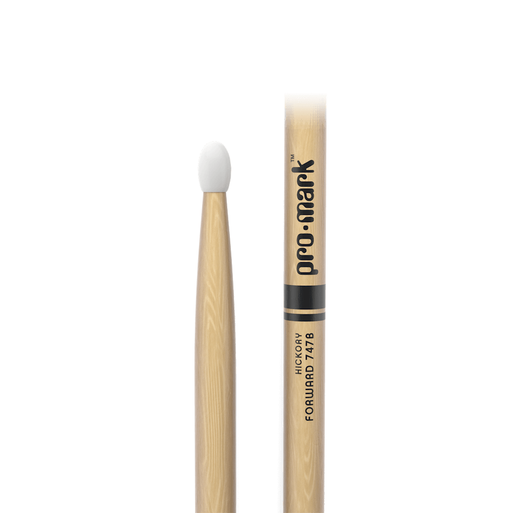 Promark TX747BN Forward 747B Lacquered Hickory Drumstick – Beats The ...