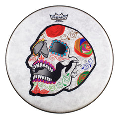 Remo CS-0814-20-AB002 ARTBEA Artist Collection Candy Skull Snare Drumhead 14"