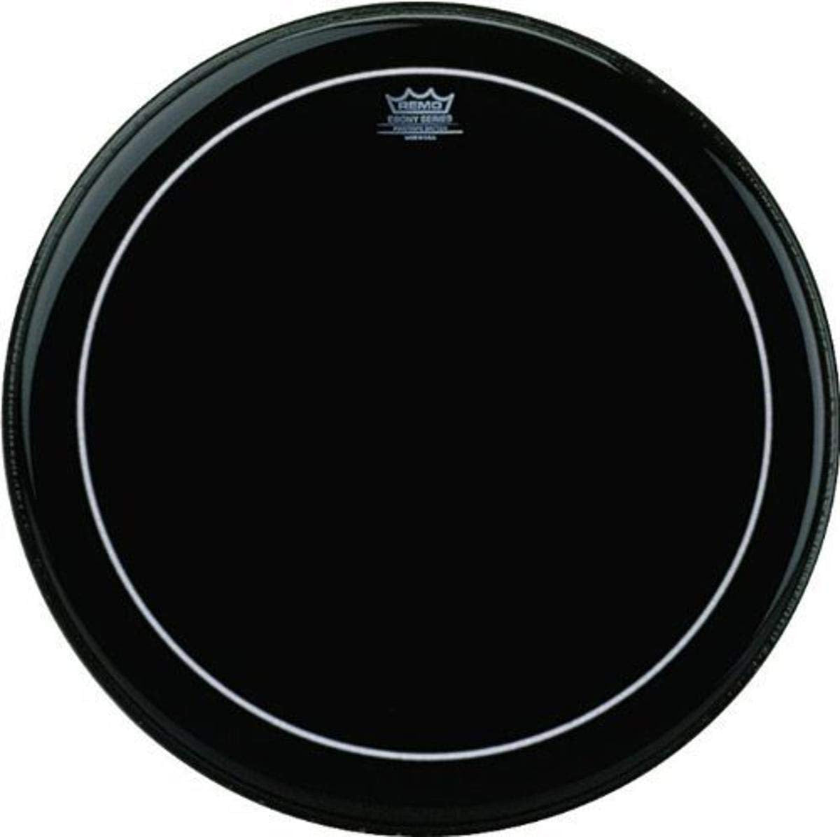 Remo ES-1622-PS Pinstripe Ebony Bass Drumhead 22"