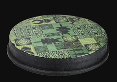 Remo MO-2514-SD-0032 Djembe Head Mondo Skyndeep Green Kinte Graphic 14"