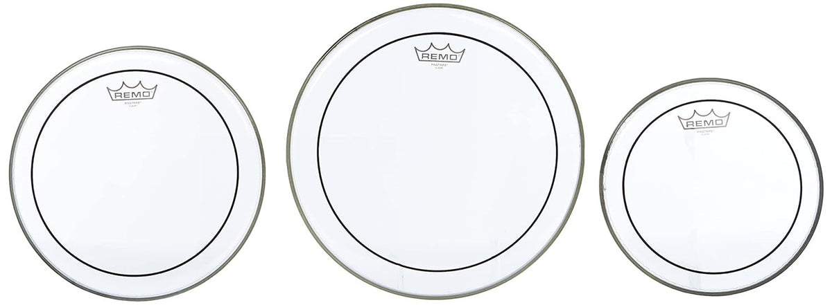 Remo PP-0922-PS Pinstripe Clear Tom Pack 10-12-14