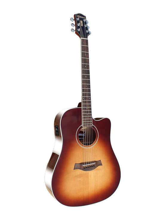 Westwood (DC-340E OR) Electro-Acoustic Guitar With Fishman Pickup (Oriental retro)