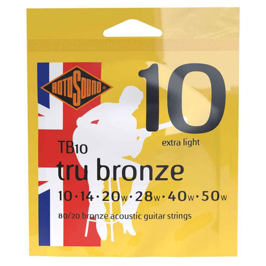 Rotosound Tru Bronze 80/20 Bronze Acoustic Guitar Strings ( Multi Gauges )