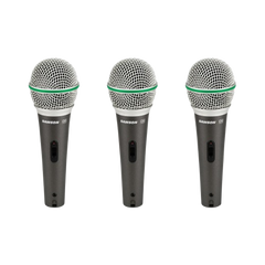 Samson Q6 Dynamic Handheld Mic (3 Pack)